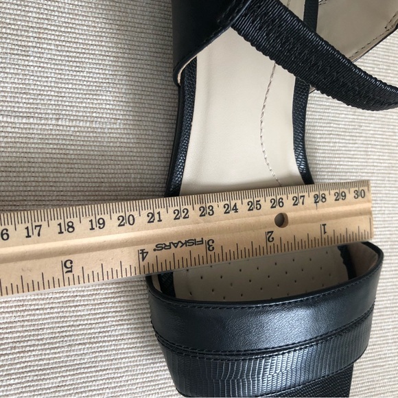 Women’s Black Sandal Slingback SZ 7.5 LifeStride Low Heel Preppy Open Toe Office - Picture 3 of 11